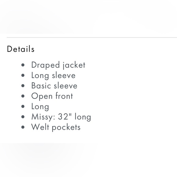 Nic & Zoe Lounge Around Jacket, Blue and Black, long sleeve, size L - Picture 5 of 11